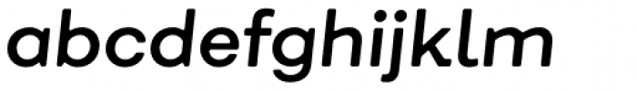 Fibra One Alt Semi Bold Italic Font LOWERCASE