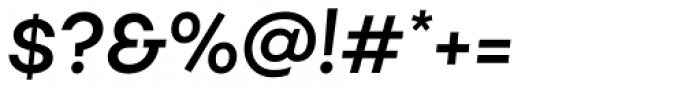 Fibra Semi Bold Italic Font OTHER CHARS