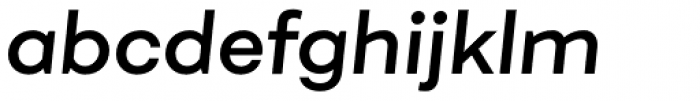 Fibra Semi Bold Italic Font LOWERCASE