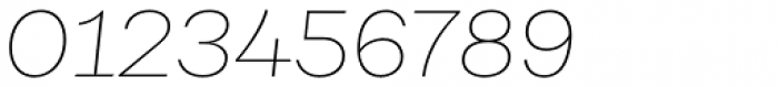 Fibra Thin Italic Font OTHER CHARS