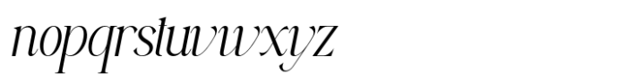 Ficoria Italic Font LOWERCASE
