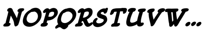 Fiddlefaddle Heavy Italic Font UPPERCASE