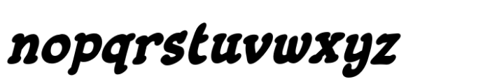 Fiddlefaddle Heavy Italic Font LOWERCASE