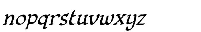 Fiddlefaddle Light Italic Font LOWERCASE