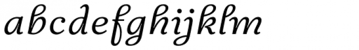 Fidelia Script Light Font LOWERCASE