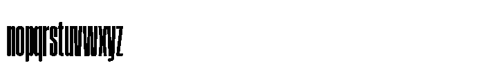 Field Gothic Narrow Field Gothic No. 17 XXXCond XXBold Font LOWERCASE