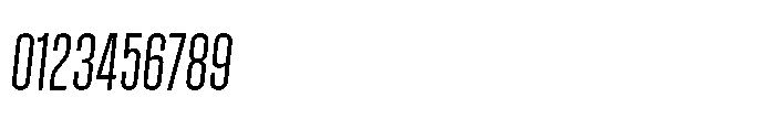 Field Gothic Narrow Field Gothic No. 22 XXCond Italic Font OTHER CHARS