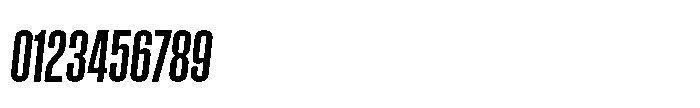 Field Gothic Narrow Field Gothic No. 25 XXCond Bold Italic Font OTHER CHARS
