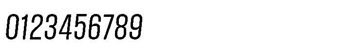 Field Gothic Narrow Field Gothic No. 32 XCond Italic Font OTHER CHARS