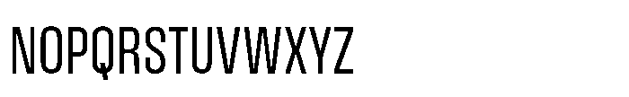 Field Gothic Narrow Field Gothic No. 32 XCond Font UPPERCASE