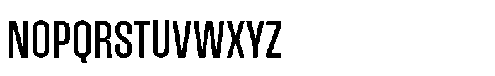 Field Gothic Narrow Field Gothic No. 33 XCond Medium Font UPPERCASE
