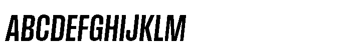Field Gothic Narrow Field Gothic No. 34 XCond Demi Italic Font UPPERCASE