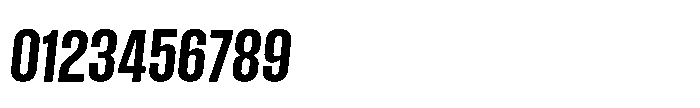 Field Gothic Narrow Field Gothic No. 35 XCond Bold Italic Font OTHER CHARS