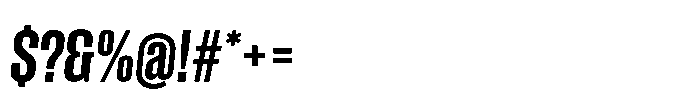 Field Gothic Narrow Field Gothic No. 35 XCond Bold Italic Font OTHER CHARS