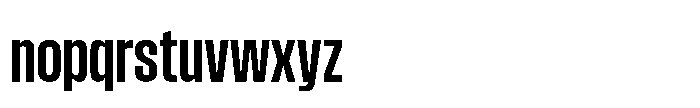 Field Gothic Narrow Field Gothic No. 35 XCond Bold Font LOWERCASE