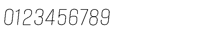 Field Gothic Standard Field Gothic No. 40 Condensed XLight Italic Font OTHER CHARS