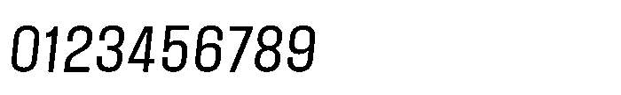 Field Gothic Standard Field Gothic No. 42 Condensed Italic Font OTHER CHARS