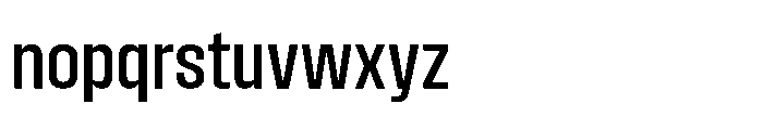 Field Gothic Standard Field Gothic No. 43 Condensed Medium Font LOWERCASE