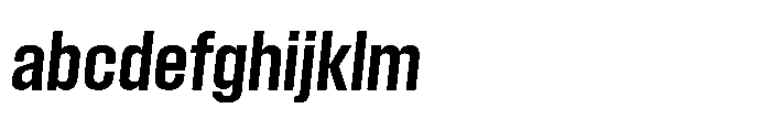 Field Gothic Standard Field Gothic No. 44 Condensed Demi Italic FONT