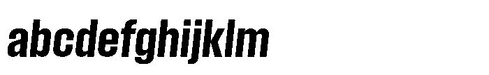 Field Gothic Standard Field Gothic No. 45 Condensed Bold Italic FONT