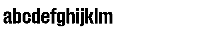 Field Gothic Standard Field Gothic No. 45 Condensed Bold FONT