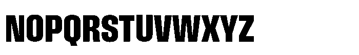 Field Gothic Standard Field Gothic No. 46 Condensed XBold Font UPPERCASE
