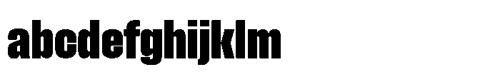Field Gothic Standard Field Gothic No. 47 Condensed XXBold FONT