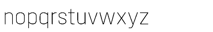 Field Gothic Standard Field Gothic No. 50 Compact XLight Font LOWERCASE