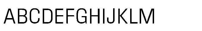 Field Gothic Standard Field Gothic No. 51 Compact Light Font UPPERCASE