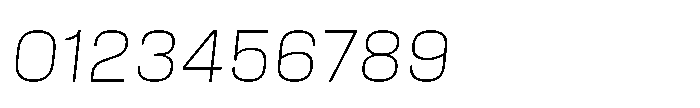 Field Gothic Standard Field Gothic No. 60 XLight Italic Font OTHER CHARS