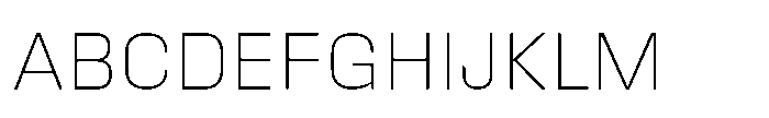 Field Gothic Standard Field Gothic No. 60 XLight Font UPPERCASE