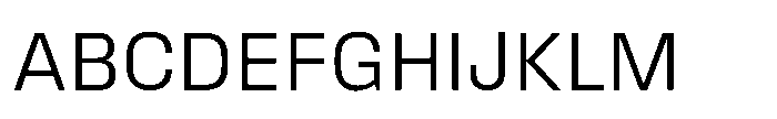 Field Gothic Standard Field Gothic No. 61 Light Font UPPERCASE