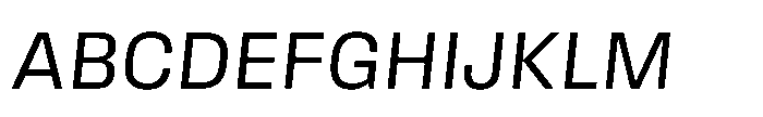 Field Gothic Standard Field Gothic No. 62 Italic Font UPPERCASE