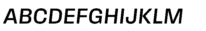 Field Gothic Standard Field Gothic No. 63 Medium Italic Font UPPERCASE