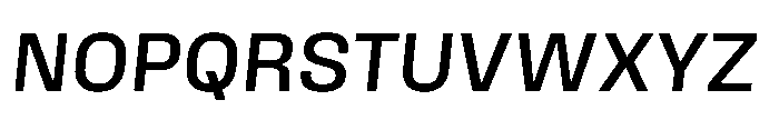 Field Gothic Standard Field Gothic No. 63 Medium Italic Font UPPERCASE