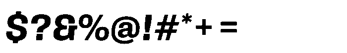 Field Gothic Standard Field Gothic No. 64 Demi Italic Font OTHER CHARS