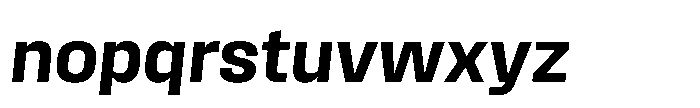 Field Gothic Standard Field Gothic No. 64 Demi Italic Font LOWERCASE
