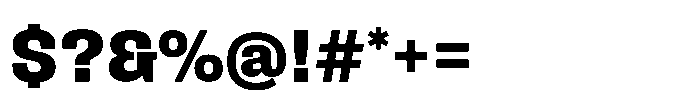 Field Gothic Standard Field Gothic No. 65 Bold Font OTHER CHARS