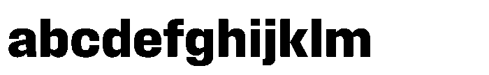 Field Gothic Standard Field Gothic No. 65 Bold FONT