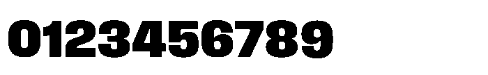 Field Gothic Standard Field Gothic No. 66 XBold Font OTHER CHARS