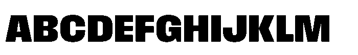 Field Gothic Standard Field Gothic No. 66 XBold Font UPPERCASE