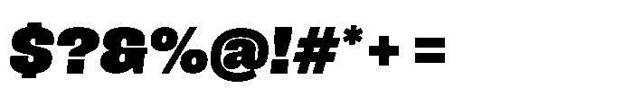 Field Gothic Standard Field Gothic No. 67 XXBold Italic Font OTHER CHARS
