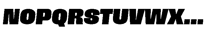Field Gothic Standard Field Gothic No. 67 XXBold Italic Font UPPERCASE