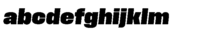 Field Gothic Standard Field Gothic No. 67 XXBold Italic FONT