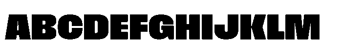 Field Gothic Standard Field Gothic No. 67 XXBold Font UPPERCASE