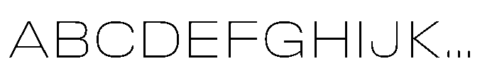 Field Gothic Wide No. 70 Wide XLight Font UPPERCASE