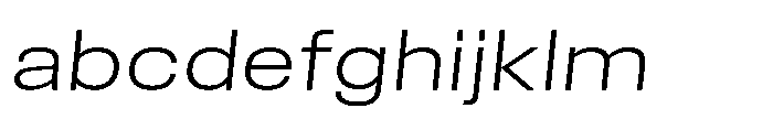 Field Gothic Wide No. 71 Wide Light Italic FONT