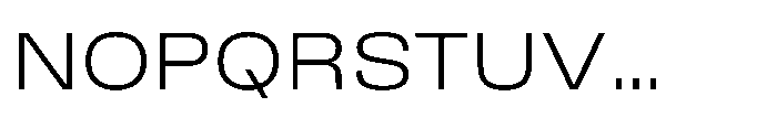 Field Gothic Wide No. 71 Wide Light Font UPPERCASE