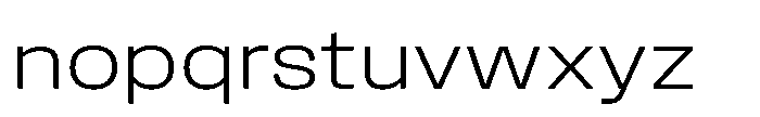 Field Gothic Wide No. 71 Wide Light Font LOWERCASE