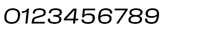 Field Gothic Wide No. 72 Wide Italic Font OTHER CHARS